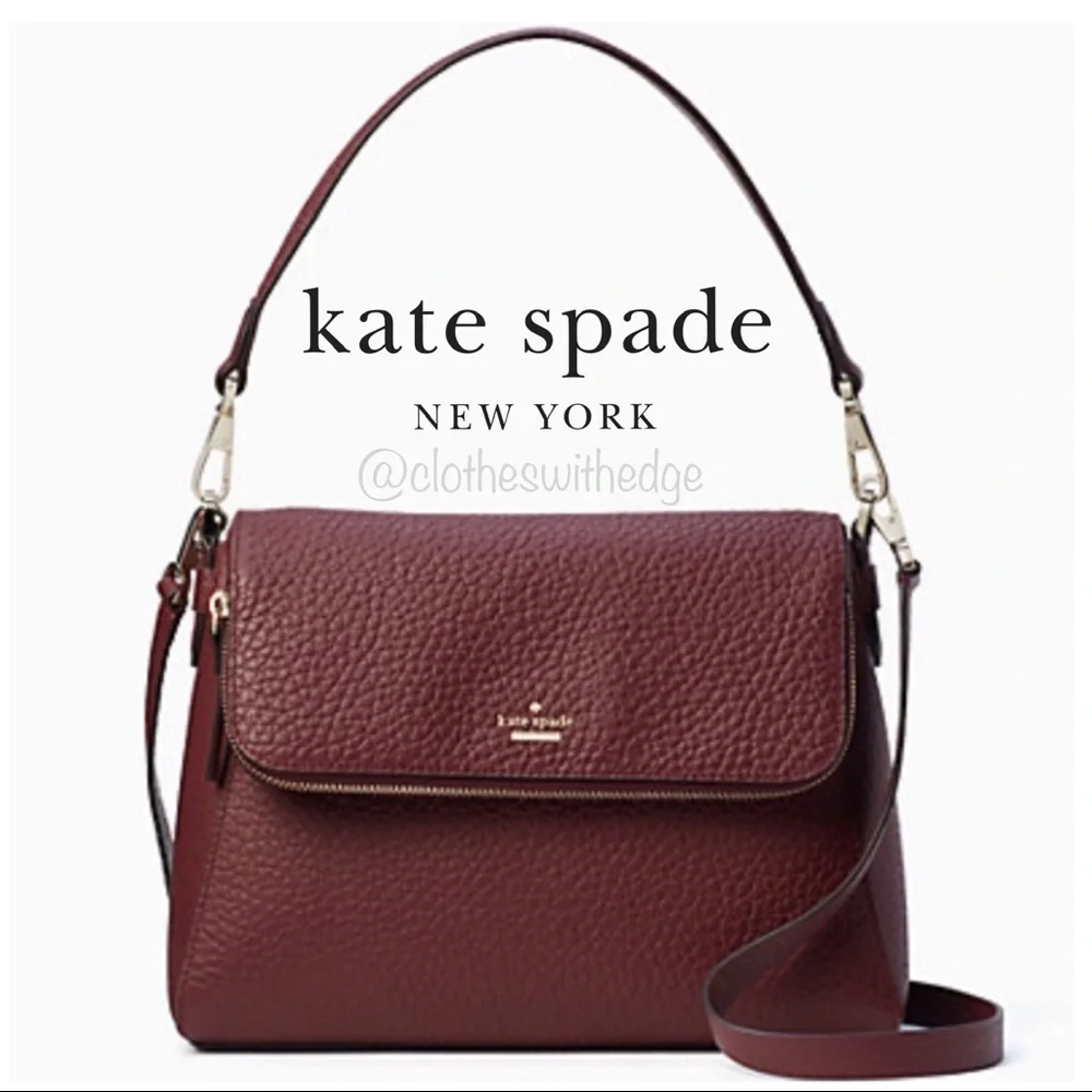 β¬οΈNWT Kate Spade Carter Georgia Cherrywood Satchel - Picture 1 of 12